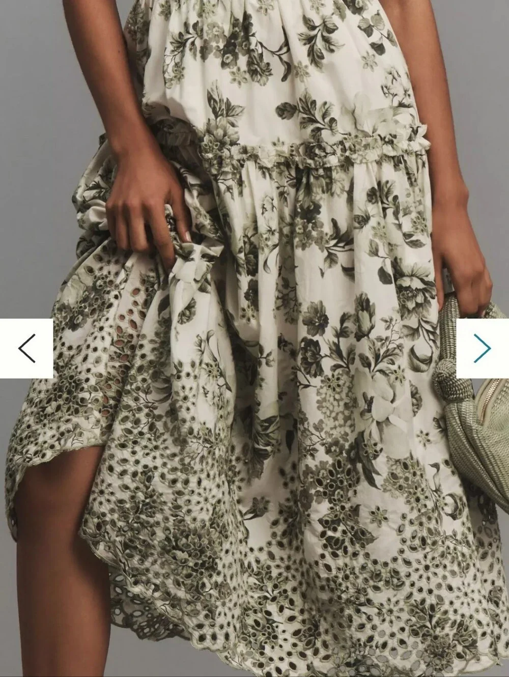 FLAWED! By Anthropologie Sweetheart A-line Midi Dress Size Small - Picture 3 of 10